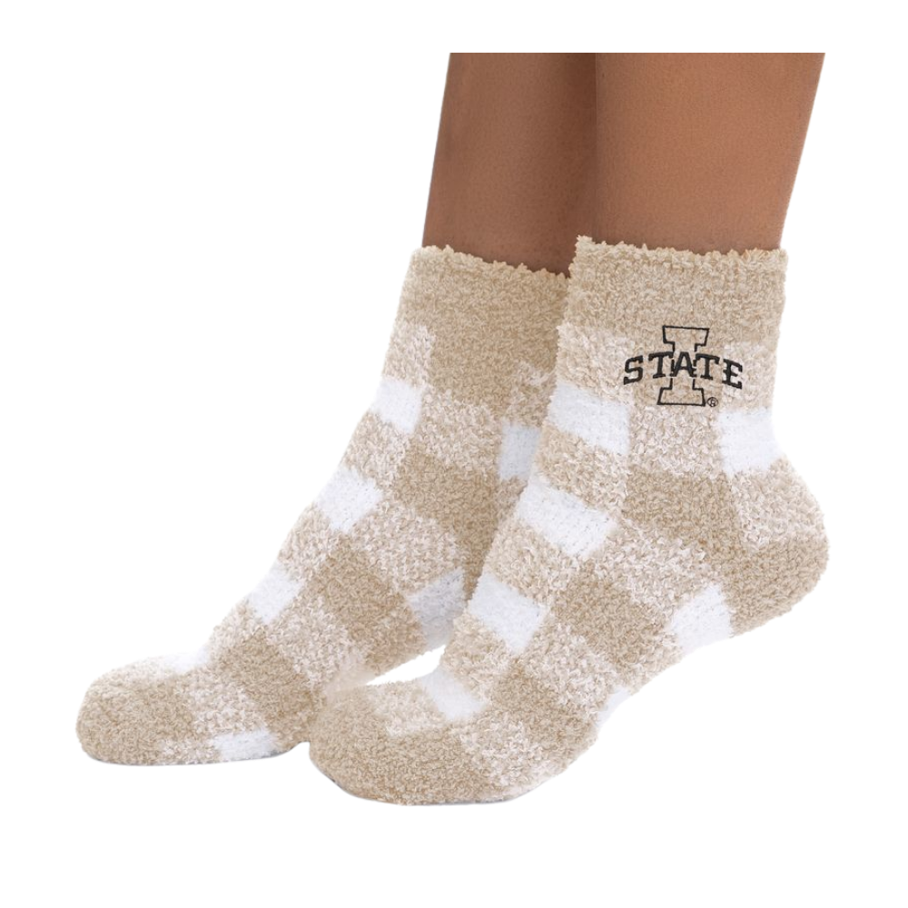 Iowa State Cylcones Women's Plaid Tonal Socks