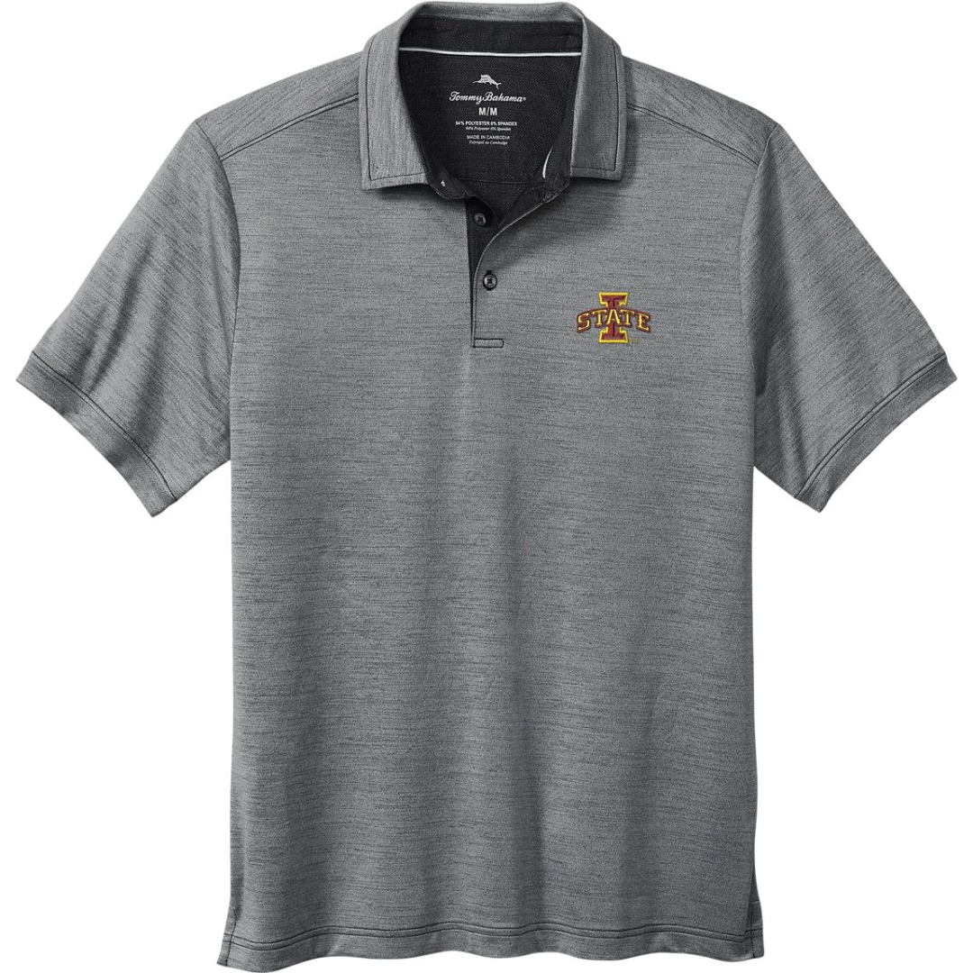 Iowa State Cyclones Men's Grey Tommy Bahama Polo