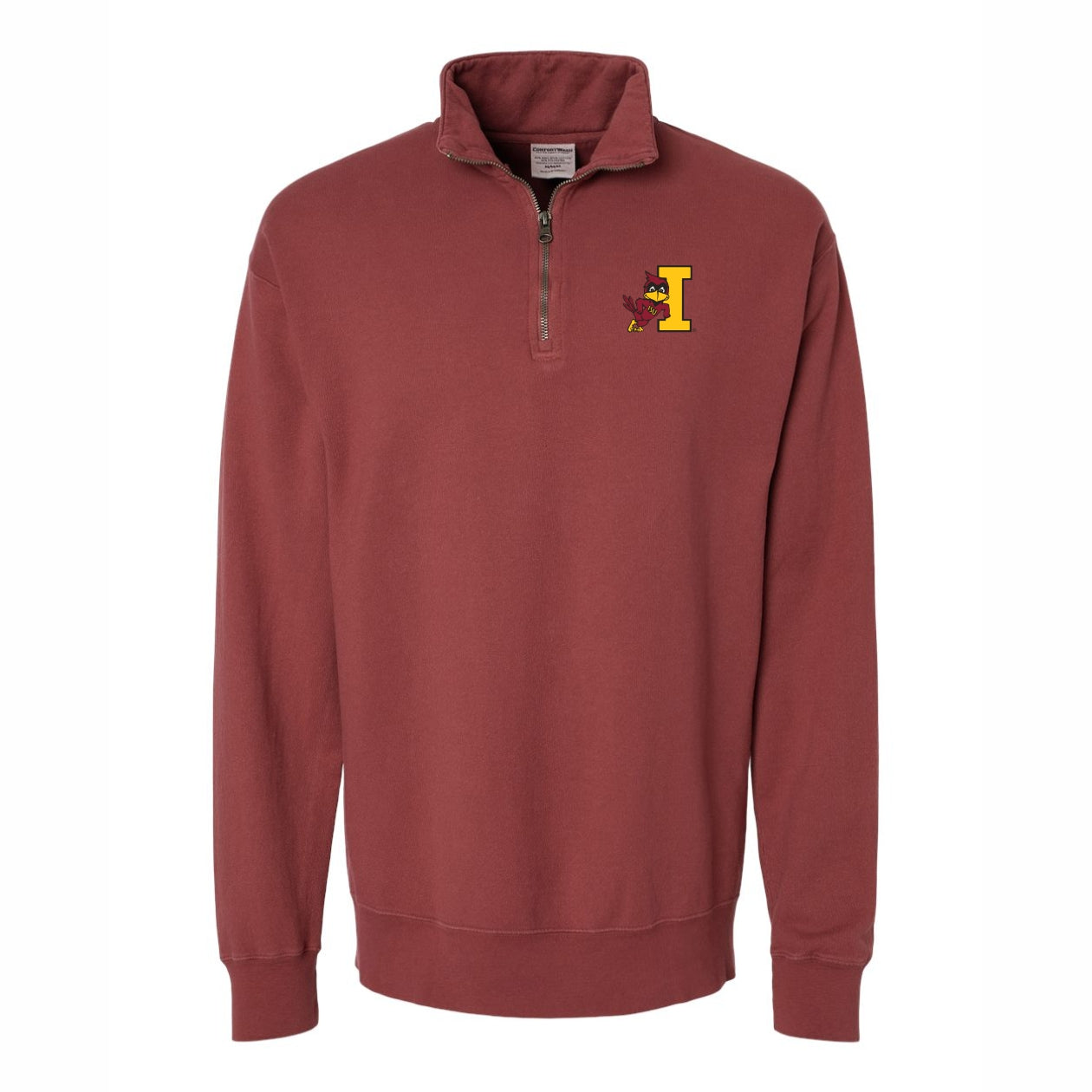 Iowa State Quarter-Zip Men's Red Vintage Leaning Cy
