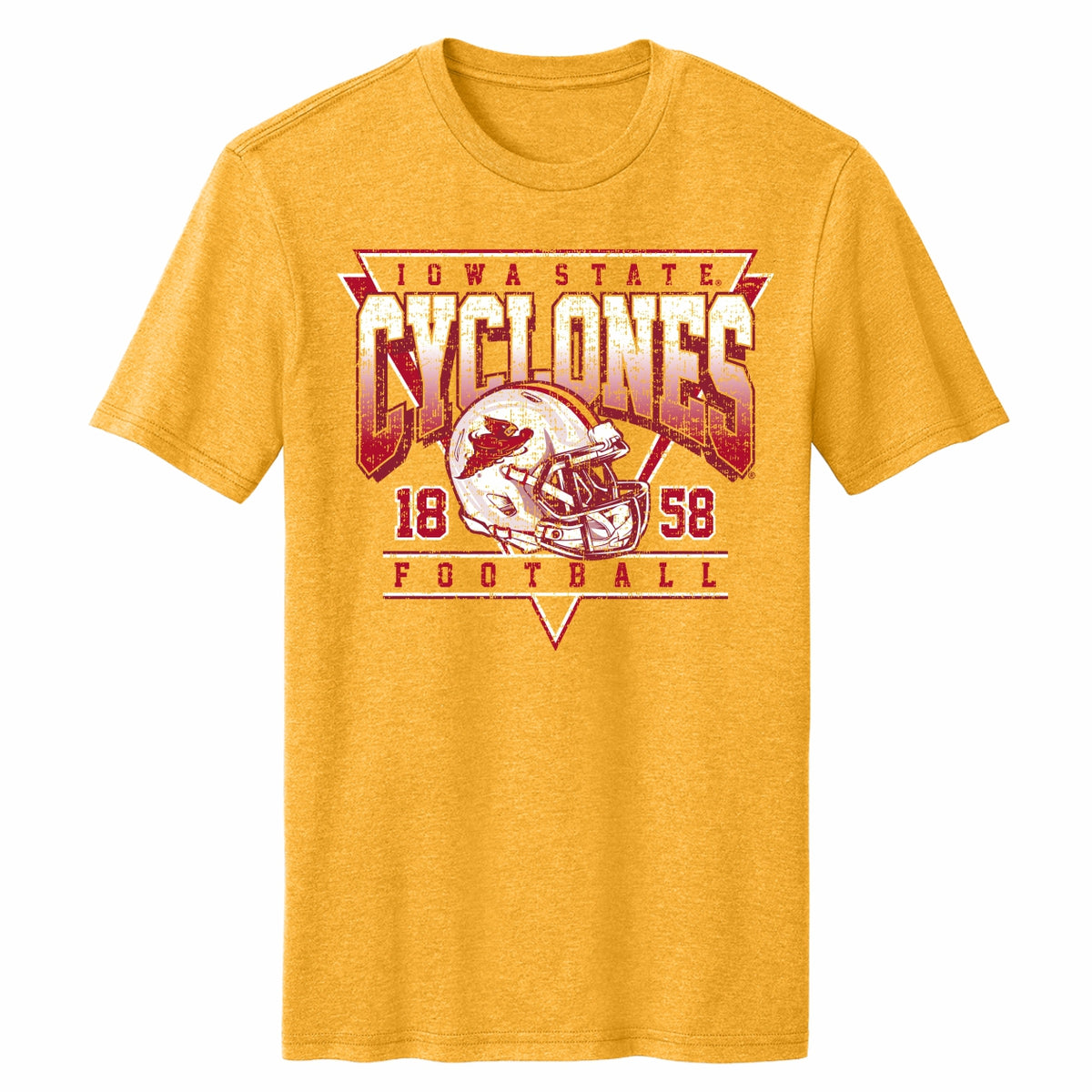 Iowa State Vintage Gold Football T-Shirt