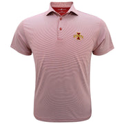 Iowa State Polo Men's Red Stripe Horn Legend