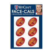 Iowa State Face Sticker Set Red/Gold Cyclones
