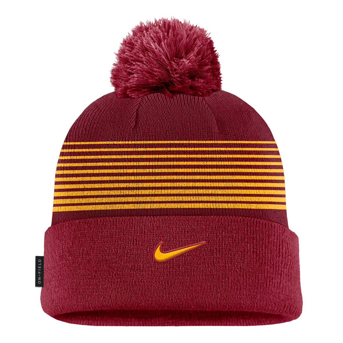 Iowa State Nike Peak Pom Stripe Beanie
