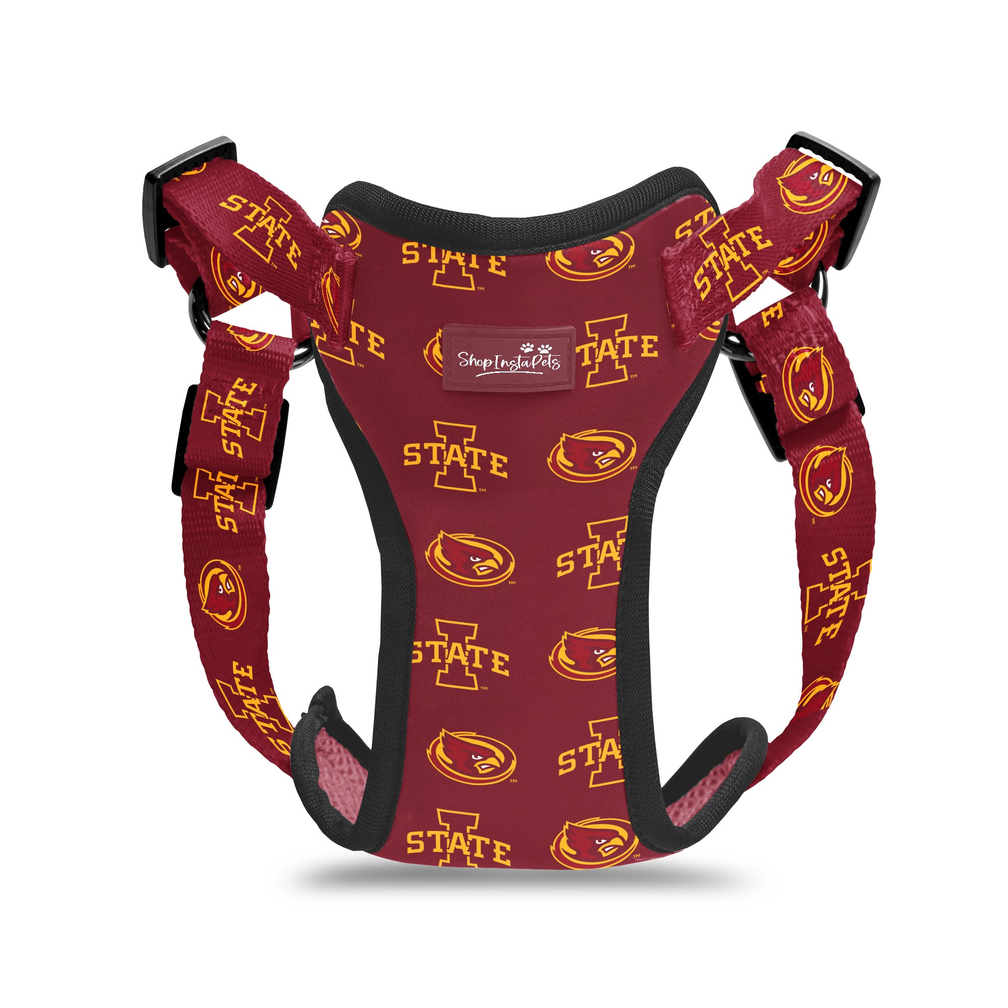 Iowa State Dog Harness Red/Gold