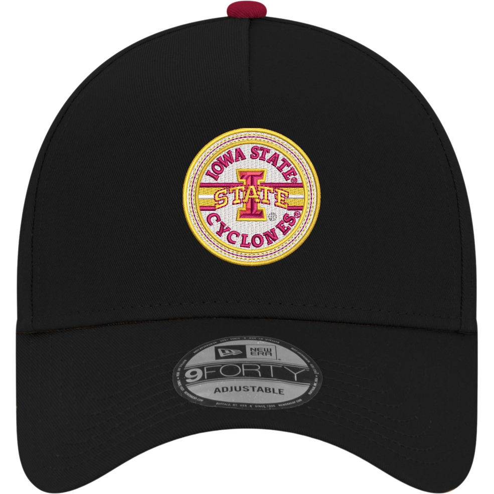 Iowa State Cyclones New Era Black Circle Logo Hat