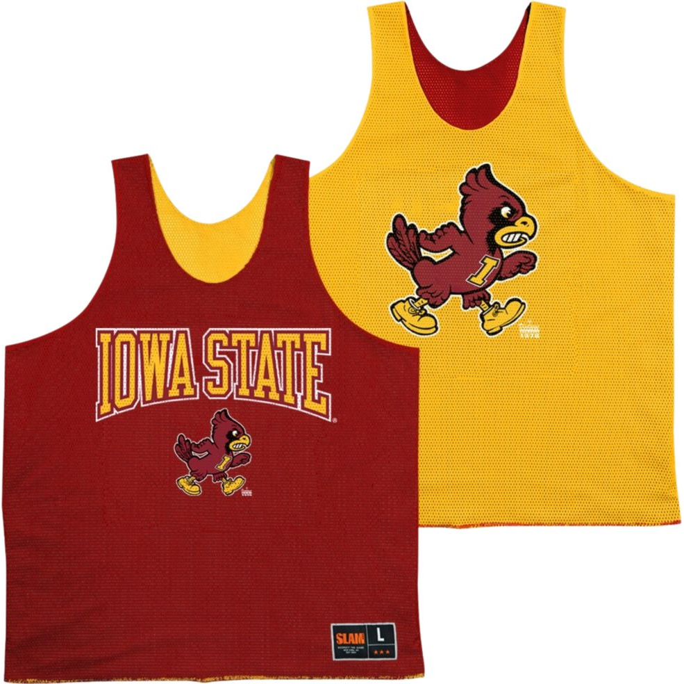 Iowa State Slam Retro Mesh Reversible Basketball Jersey