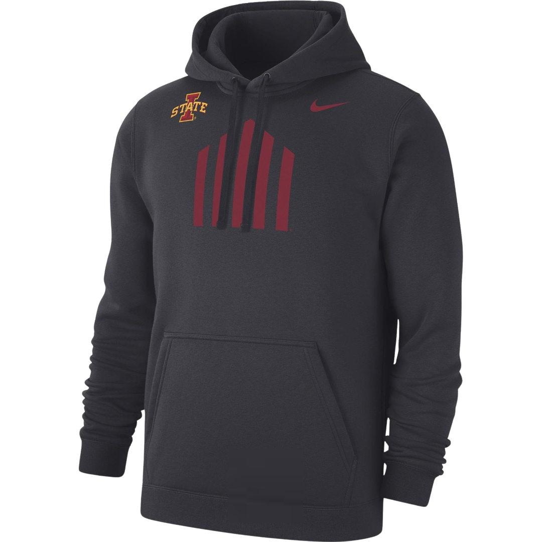 Iowa State Cyclones Nike 5 Bar Club Hooded Sweatshirt