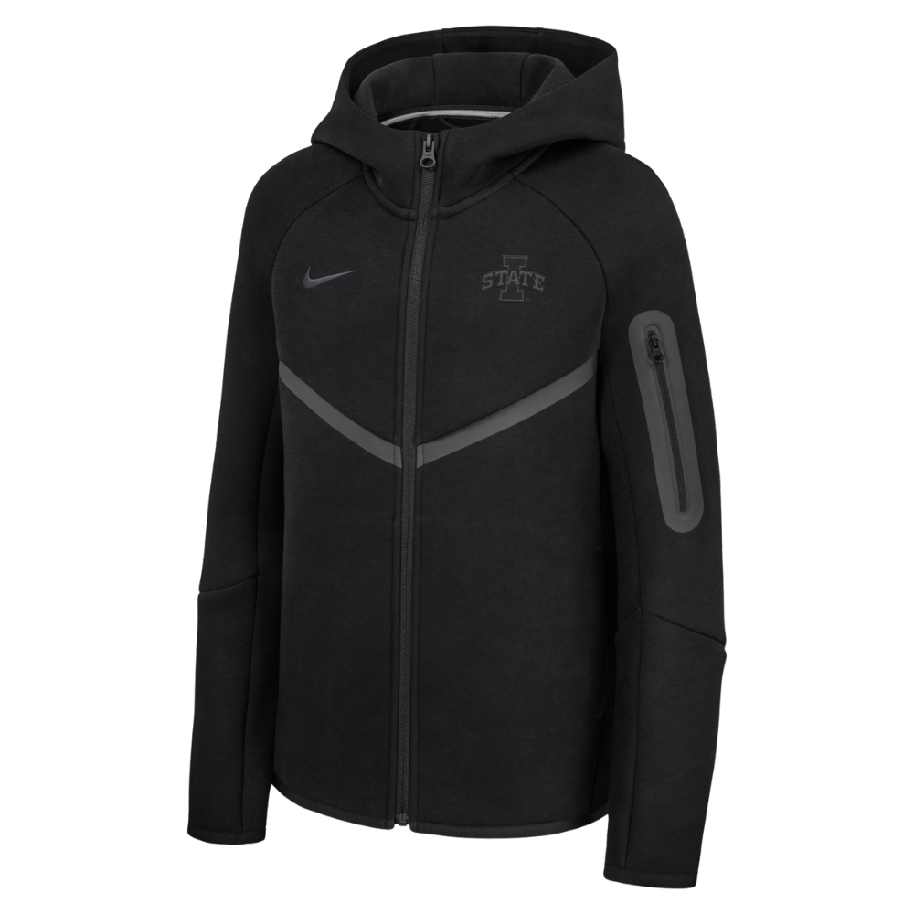 Iowa State Cyclones Youth Nike Tech Fleece Full-Zip Hoodie