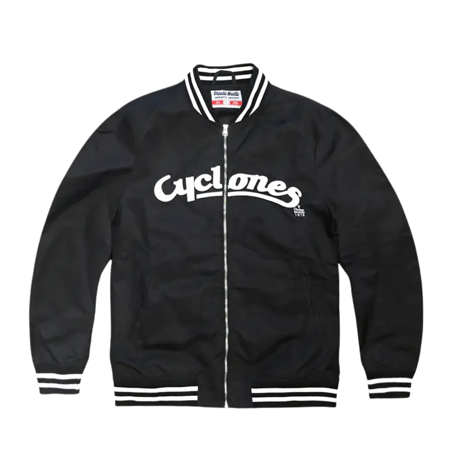 Iowa State Vintage Jacket Black Charlie Hustle Script