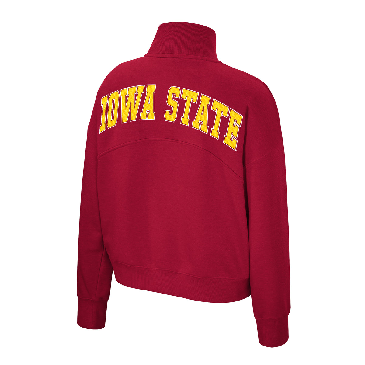 Iowa State Cyclones Women's Cardinal Applique Half Zip