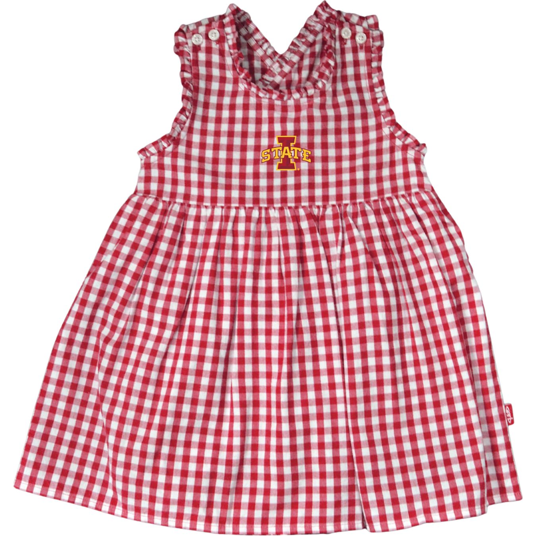 Iowa State Cyclones Infant Red Plaid Dress
