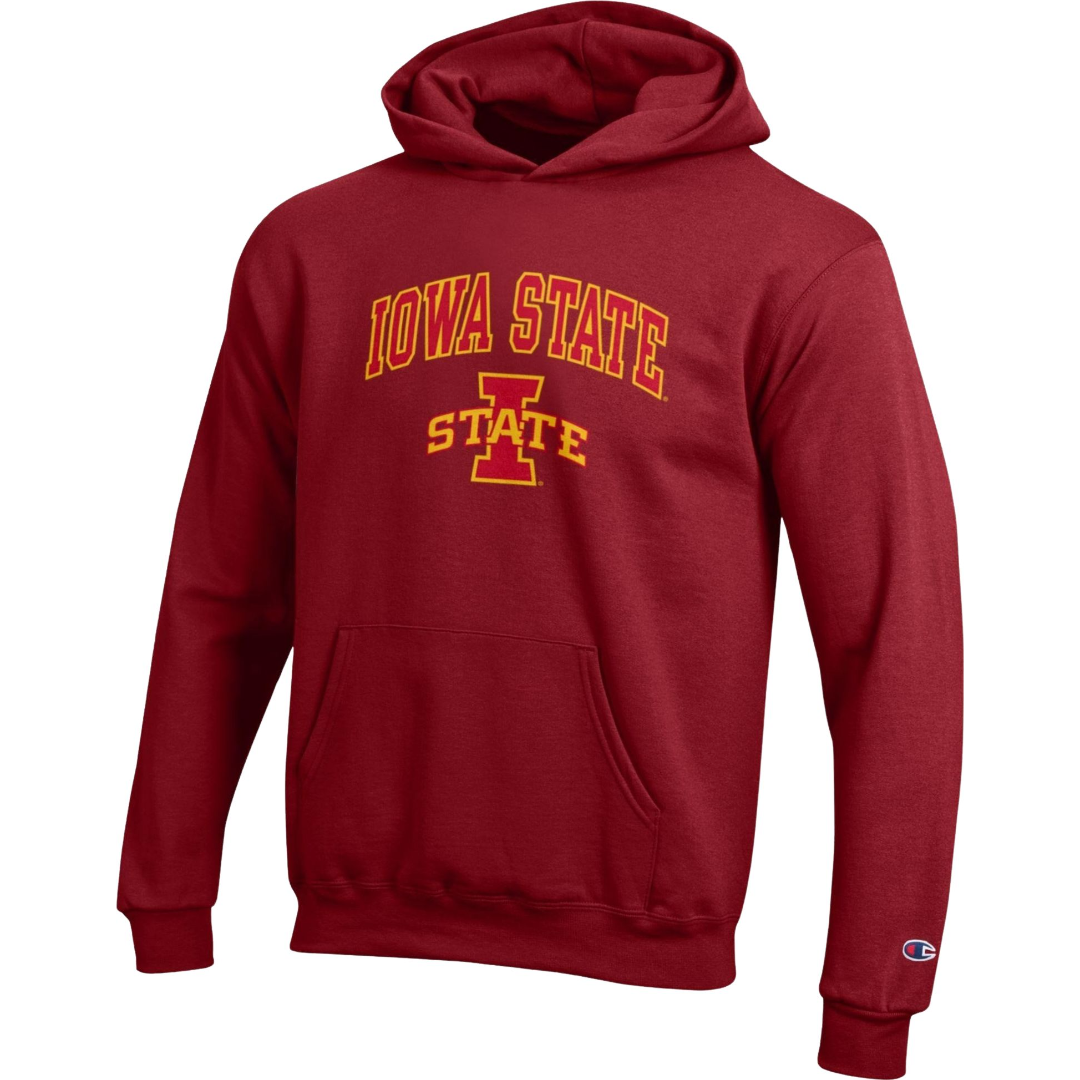 Iowa State Cyclones Youth Red Champion Arch Hoodie