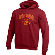 Iowa State Cyclones Youth Red Champion Arch Hoodie