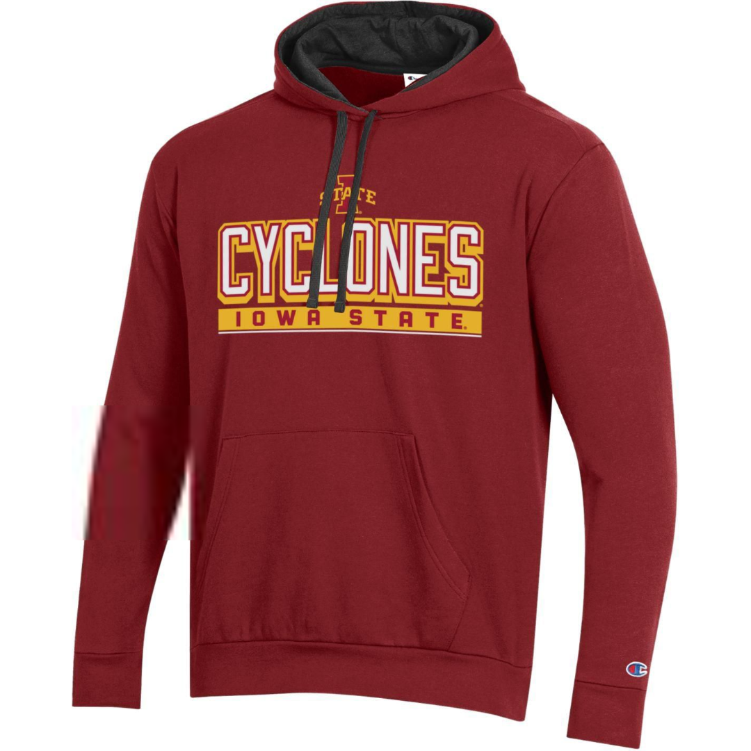 Iowa State Cyclones Men's Red Champion Stadium Hoodie
