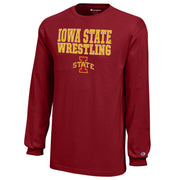Iowa State Wrestling Shirt Kids Red/Gold