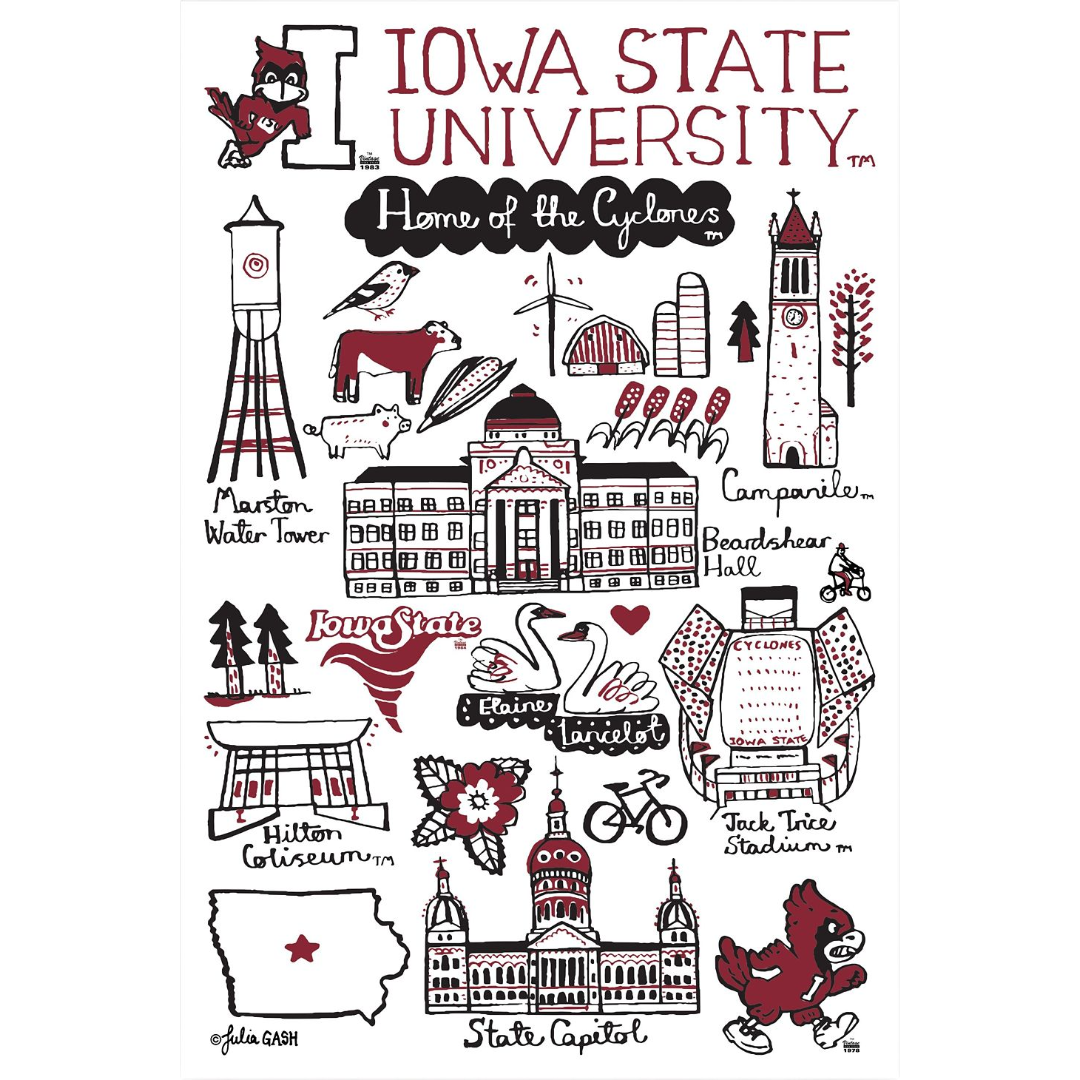Iowa State Cyclones Julia Gash 12x18 Poster
