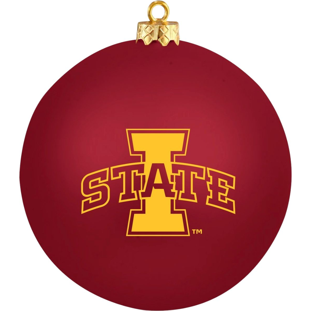 Iowa State Cyclones University Round Shatterproof Ornament