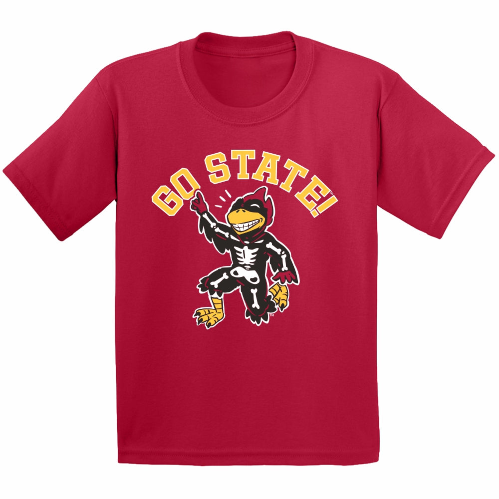 Iowa State Cyclones Glow in the Dark Cy Youth Short Sleeve Tee