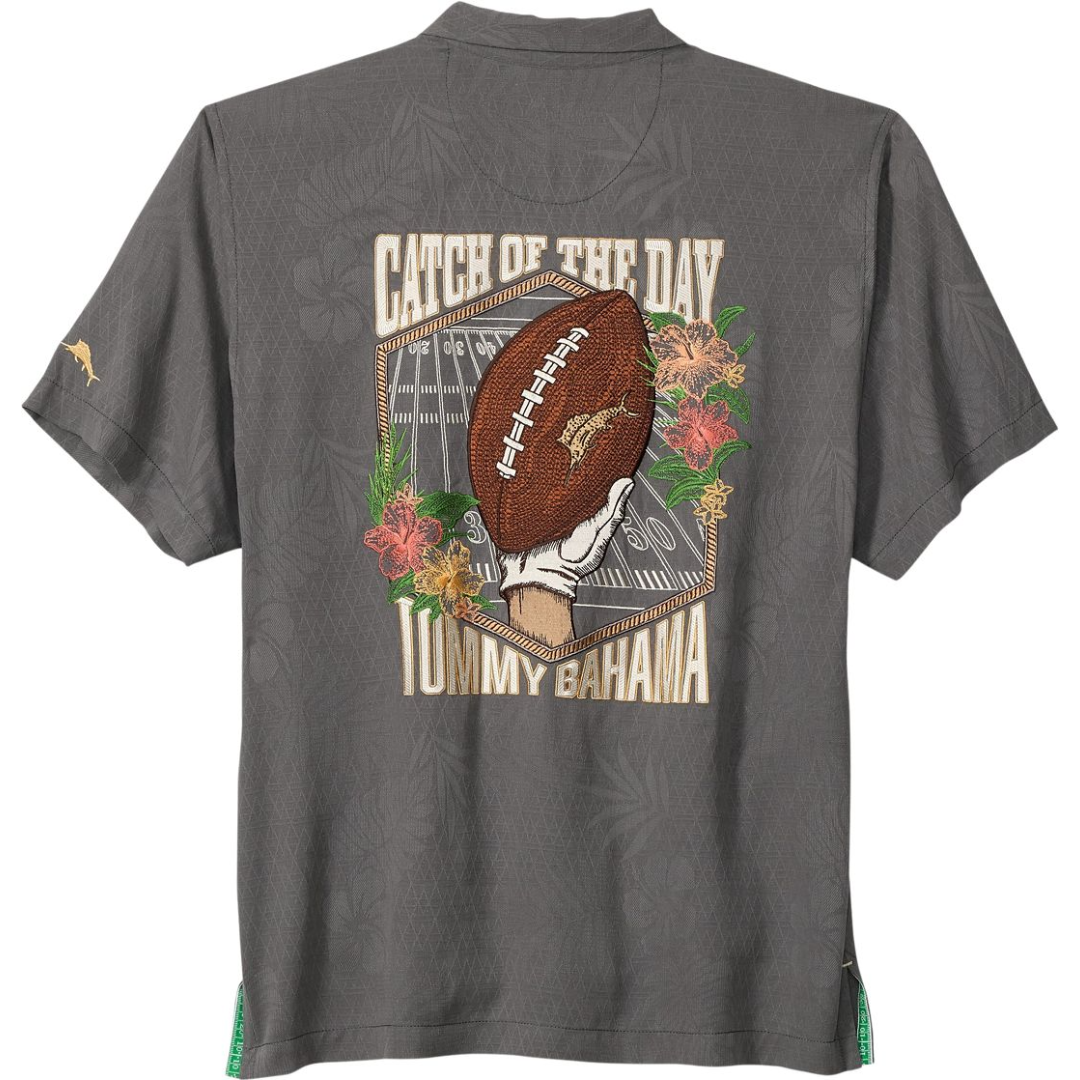 Iowa State Cyclones Football "Catch of the Day" Button-Up Tommy Bahama Shirt