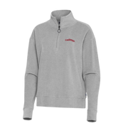 Iowa State Women's Grey Corded Script Cyclones Quarter Zip