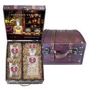 Iowa State Cyclones Heritage Decanter Chest Set / 2 Glasses and 3D Top