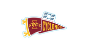 Iowa State Cyclones Blue 84 Pennant Full Size Sticker