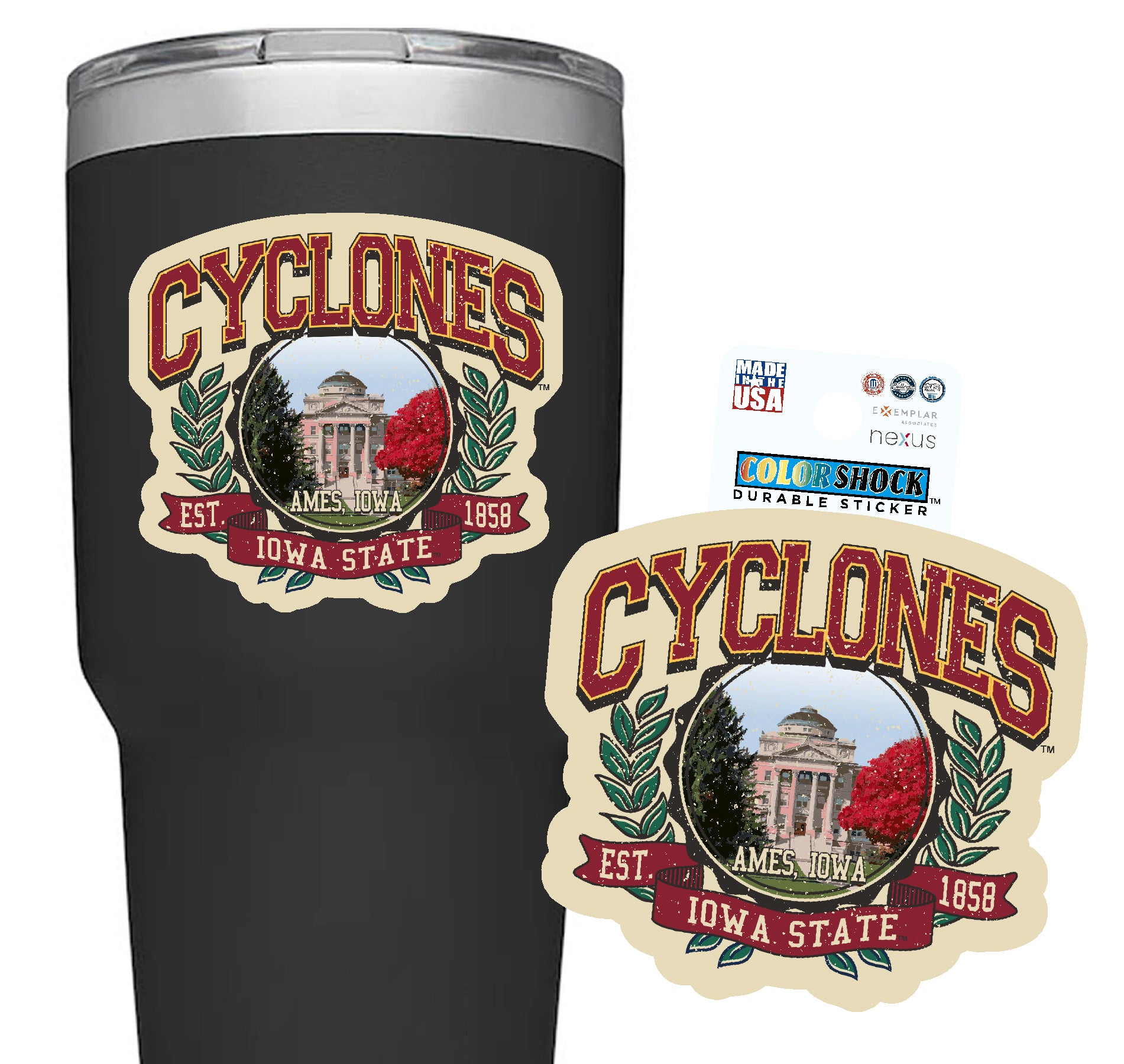 Iowa State Sticker Cyclones Icon