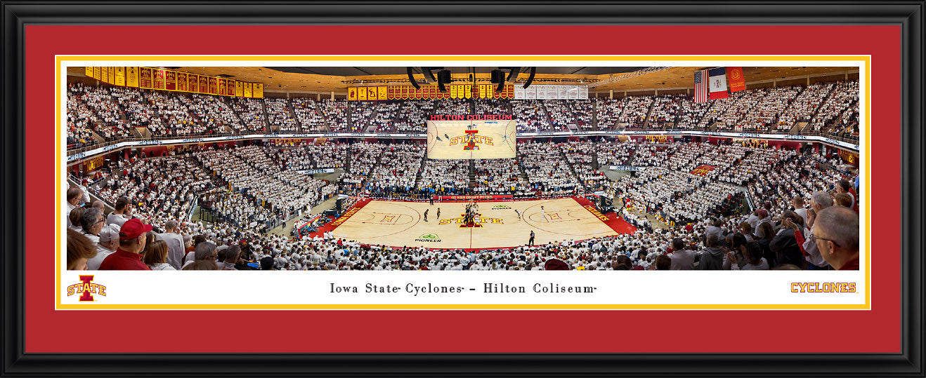 Iowa State Cyclones Basketball Panoramic Picture - Hilton Coliseum Fan Photo Standard Frame