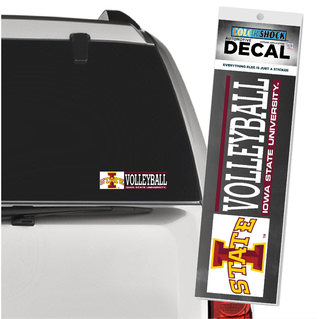 Iowa State Cyclones University Volleyball Decal