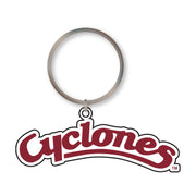 Iowa State Keychain 3D Soft Silicone Script
