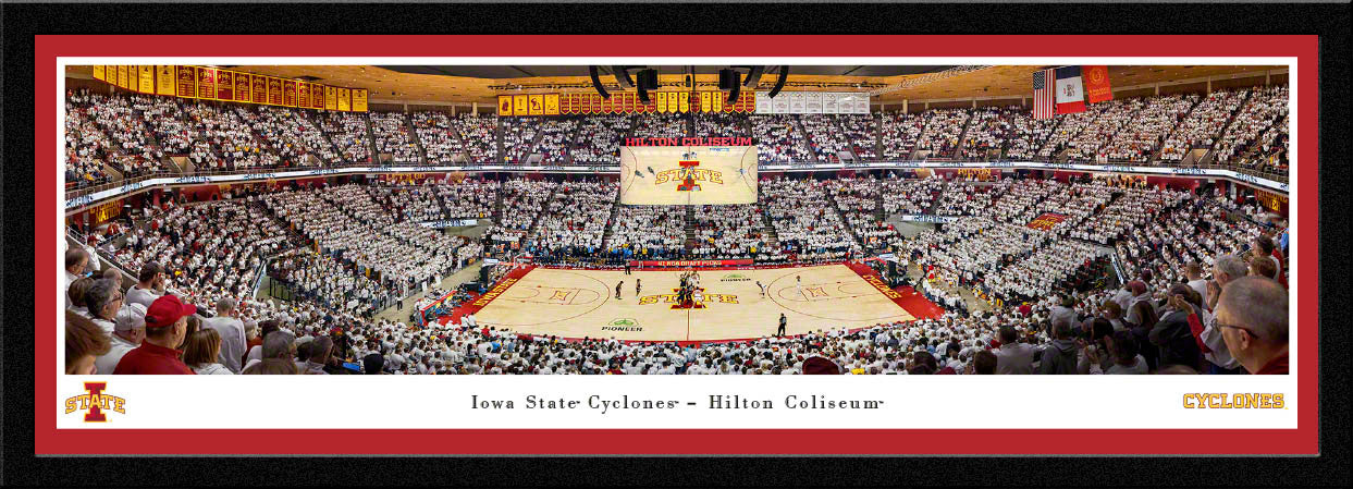 Iowa State Cyclones Basketball Panoramic Picture - Hilton Coliseum Fan Photo Select Frame