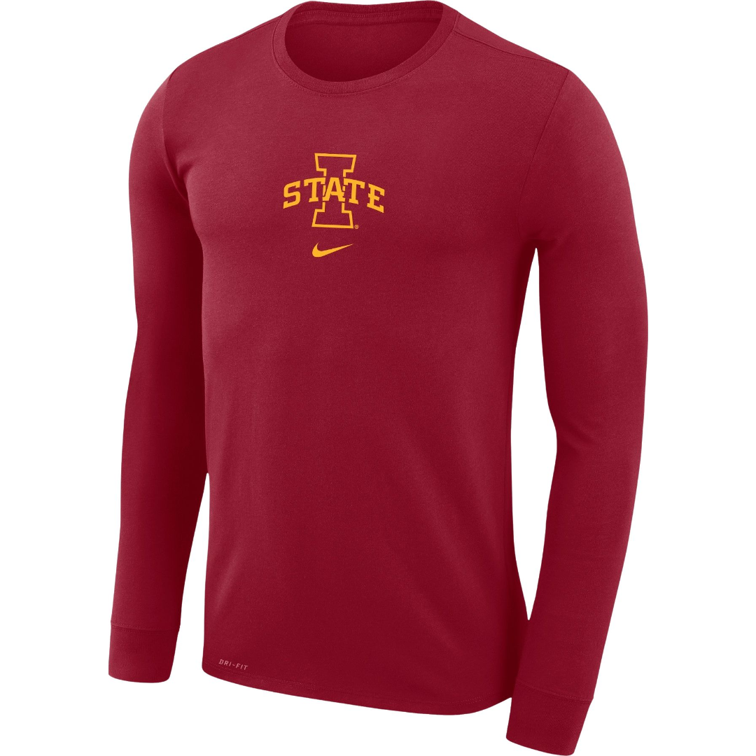Iowa State Cyclones Basketball Nike Red Long Sleeve T-Shirt