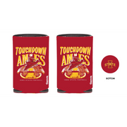 Iowa State Cyclones Cardinal Touchdown In Ames Football Koozie