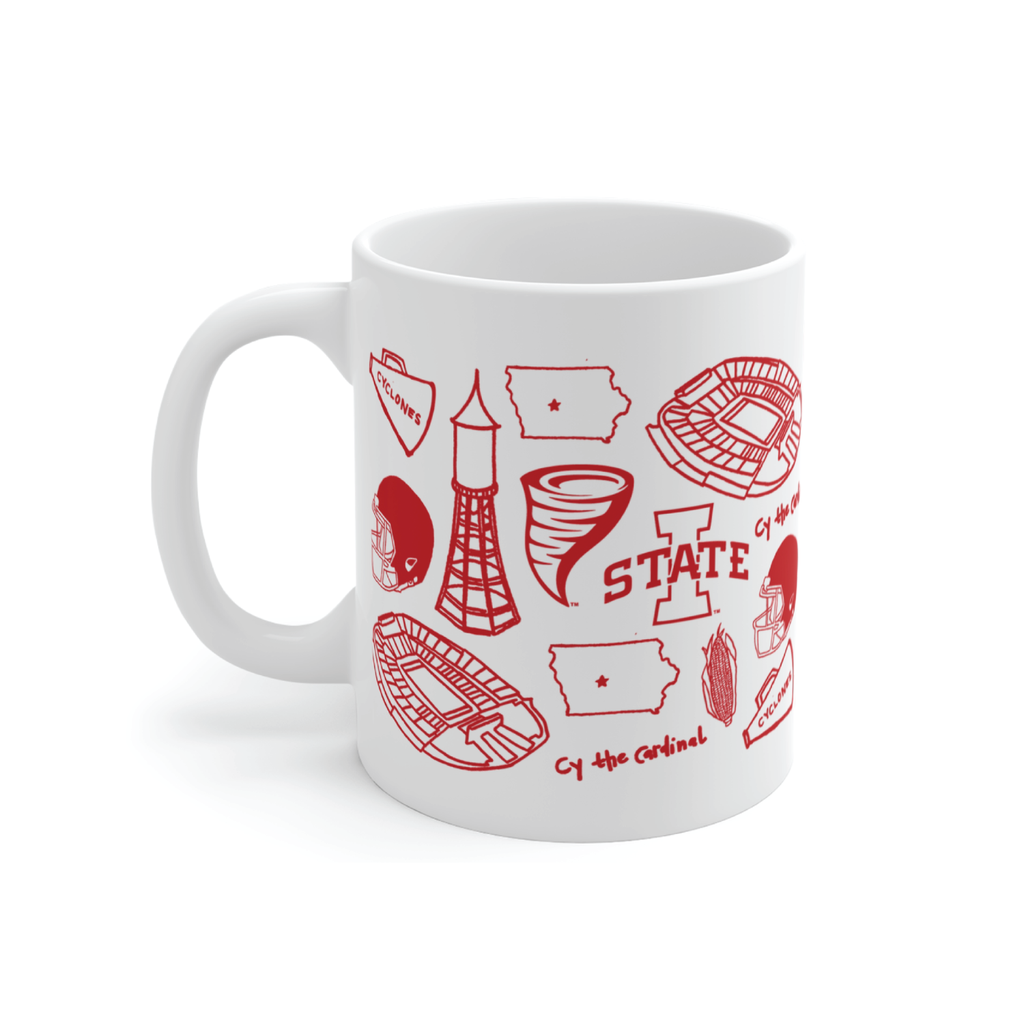 Iowa State Cyclones 11 Oz Symbols Mug