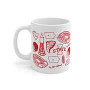 Iowa State Cyclones 11 Oz Symbols Mug
